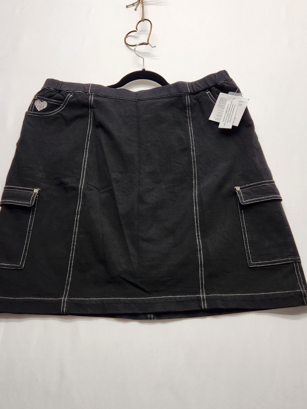 ⭐️NWT Y2K Skater Grunge Bling Quacker Factory DreamJeannes Utility Skirt Size XL